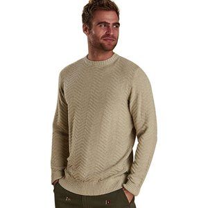 Men’s Barbour Herringbone Crew Sweater Size M NWT